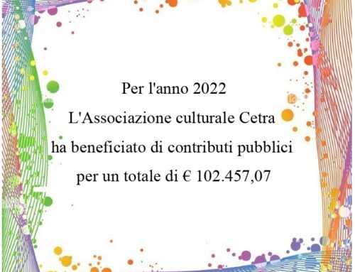Contributi pubblici 2022